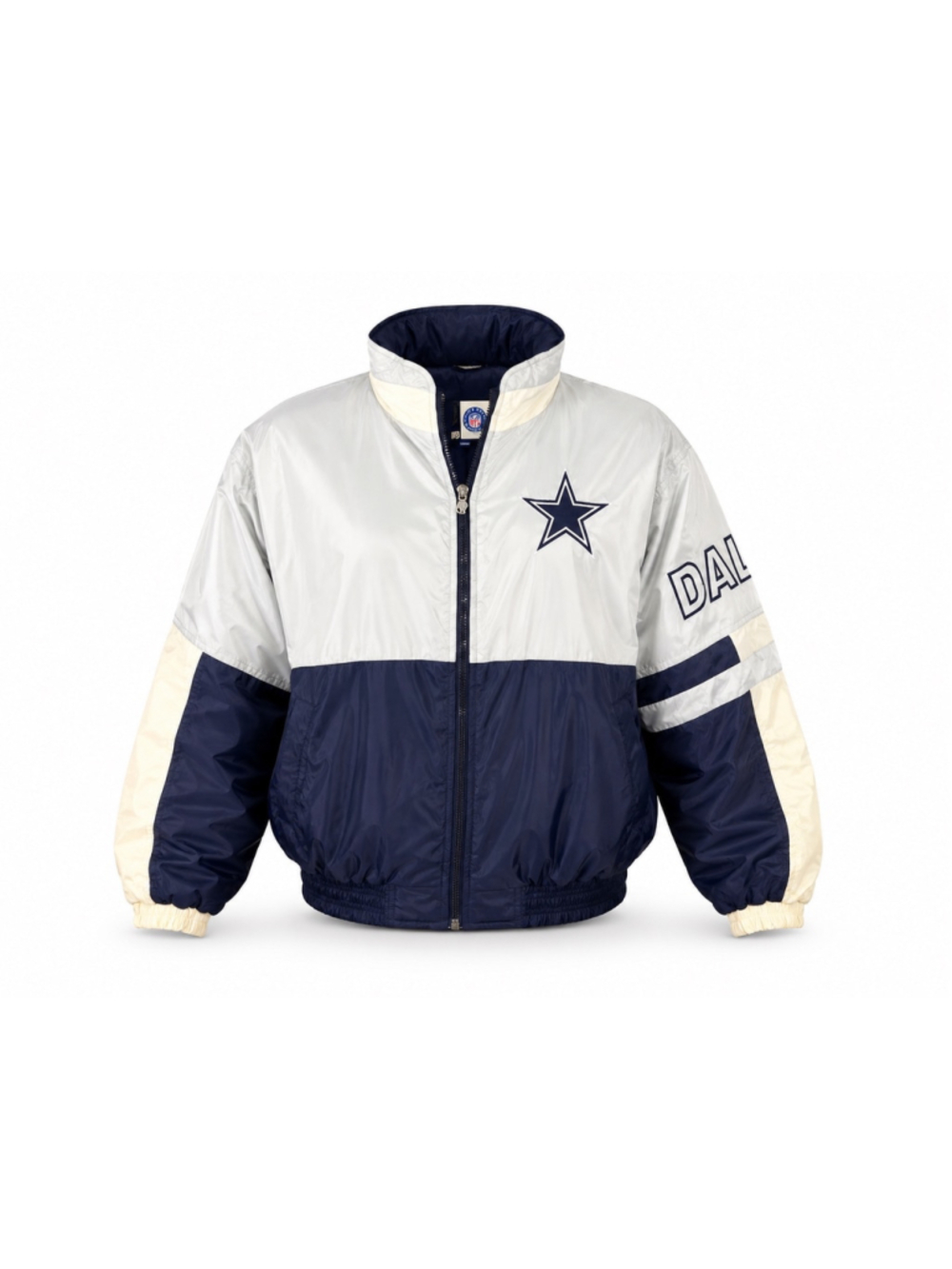 Vintage 1990s Starter Dallas Cowboys Men’s NFL Puffer Coat Size L Licensed